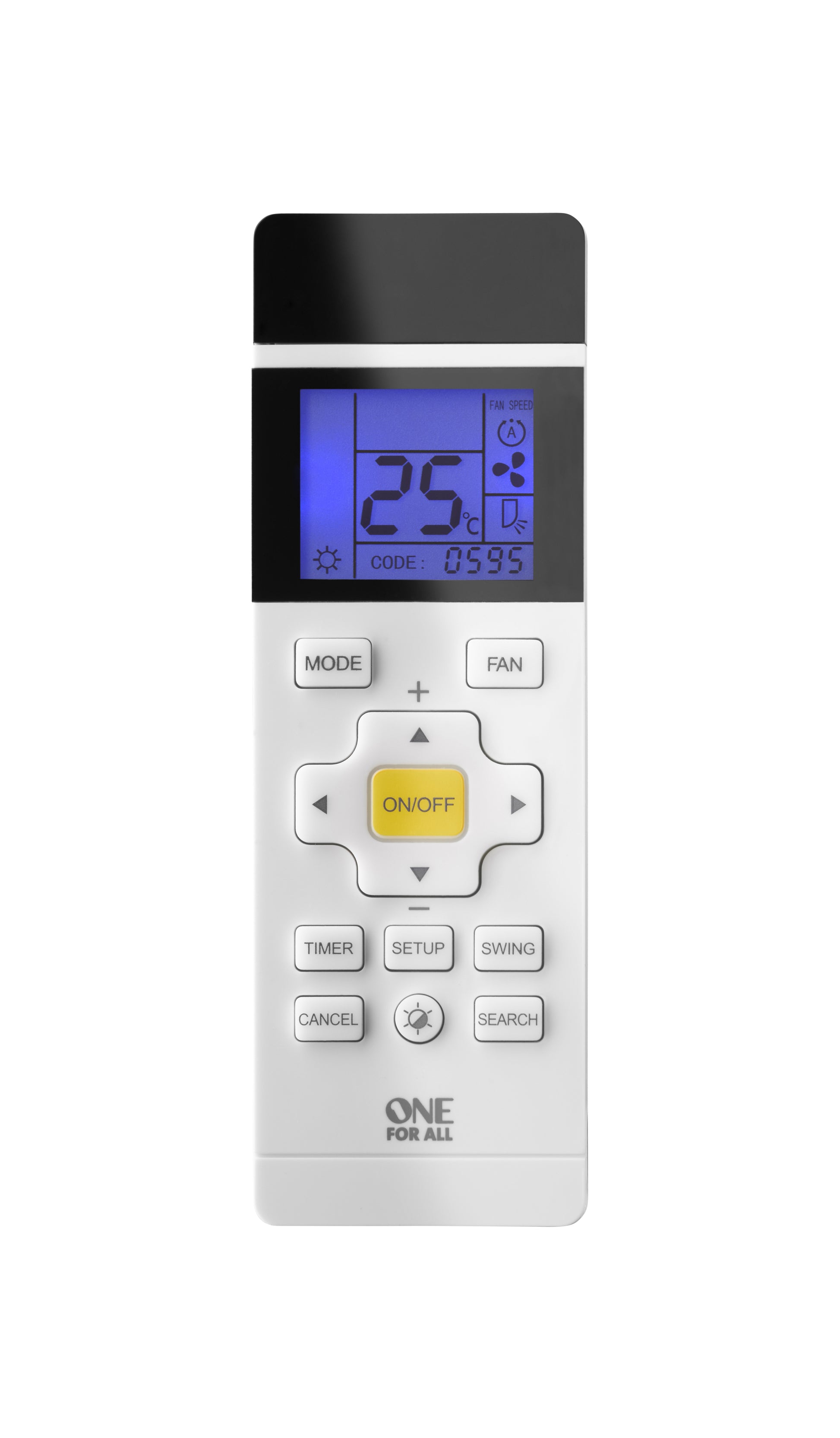 One For All Fernbedienung URC 1035 – für Klimaanlage, IR, 10 m, Grau