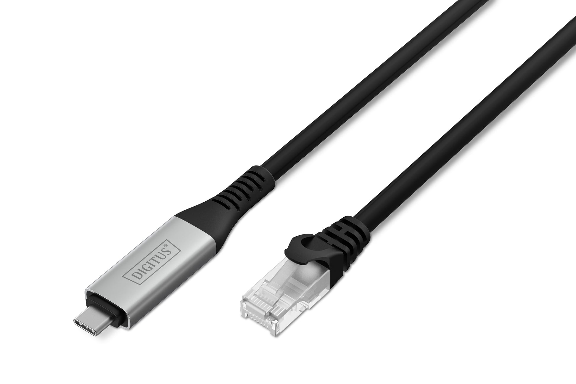 Digitus USB-C auf Ethernet (RJ-45) Adapter, USB 3.2 Gen 1, 1 Gbit/s, 5 m, Cat6A S/FTP, LSZH