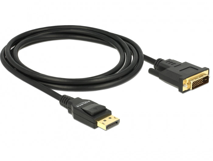 DeLOCK DisplayPort auf DVI-D Kabel DP 1.2 4K 60 Hz – 2 m
