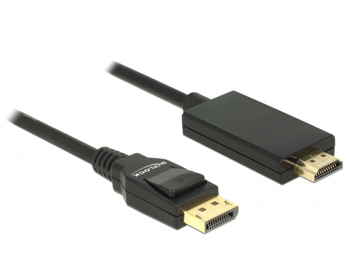 DeLOCK DisplayPort auf HDMI Kabel HDMI 1.3 4K 30 Hz – 3 m