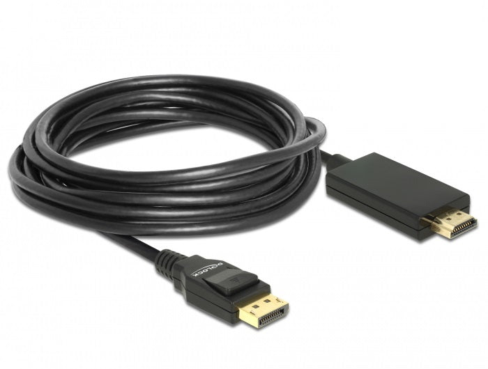 DeLOCK DisplayPort auf HDMI Kabel DP 1.2 4K 30 Hz – 5 m