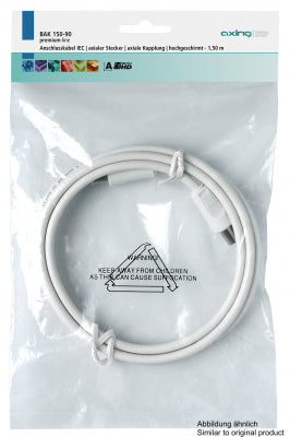 Axing Koaxial-Antennenkabel (IEC) – 2,5 m – Weiss