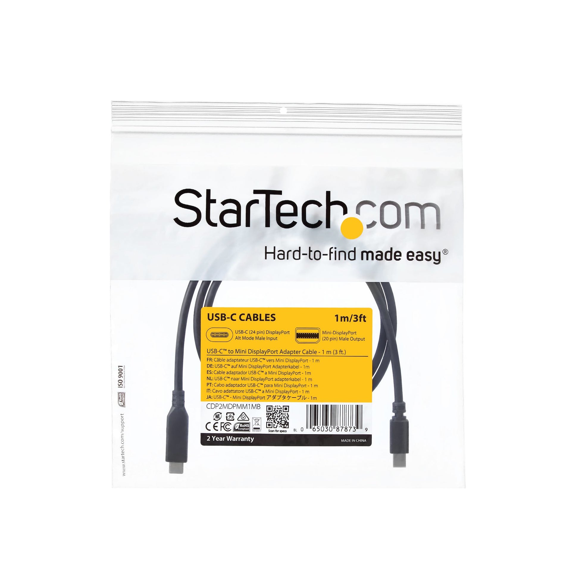 StarTech.com USB-C auf Mini DisplayPort Adapter, 1 m