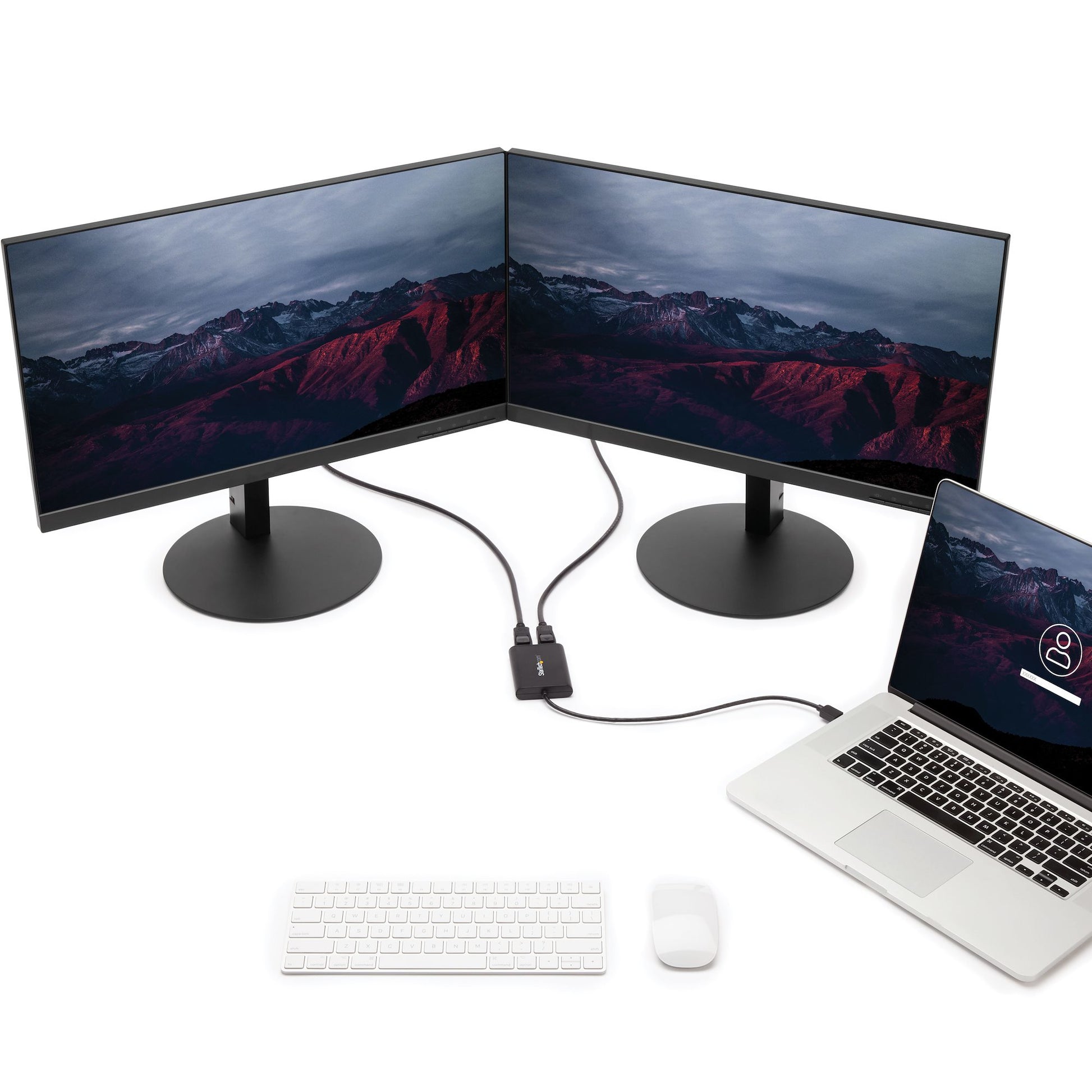 StarTech.com Multi-Monitor-Adapter USB-A zu 2× DisplayPort – 4K (4096 × 2160) @ 60 Hz, 0,3 m
