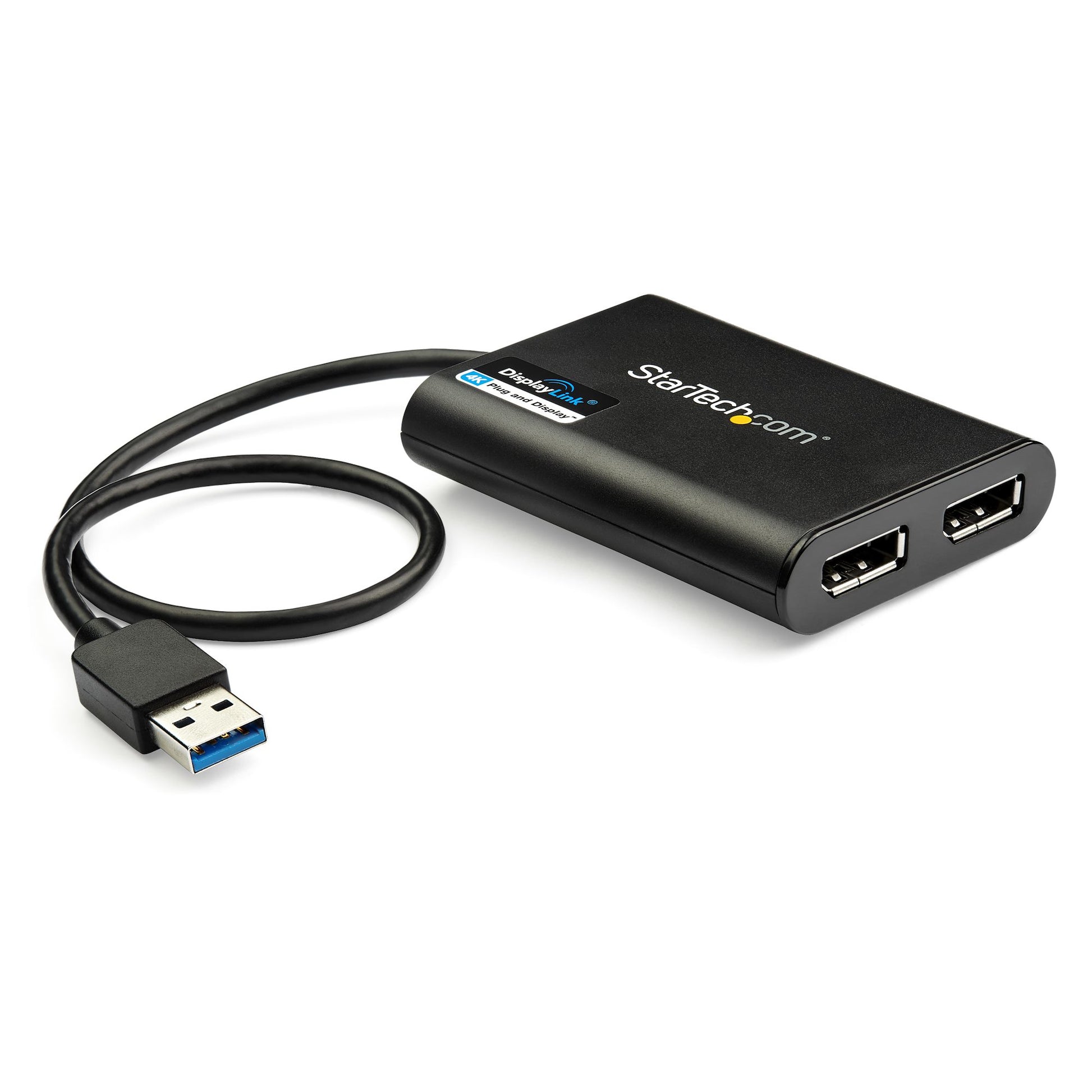 StarTech.com Multi-Monitor-Adapter USB-A zu 2× DisplayPort – 4K (4096 × 2160) @ 60 Hz, 0,3 m