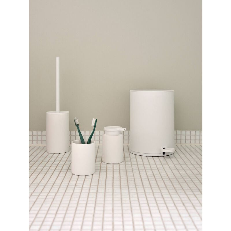 Zone Denmark WC-Bürstenset – Keramik, Weiss, H 38 cm, Ø 9,2 cm