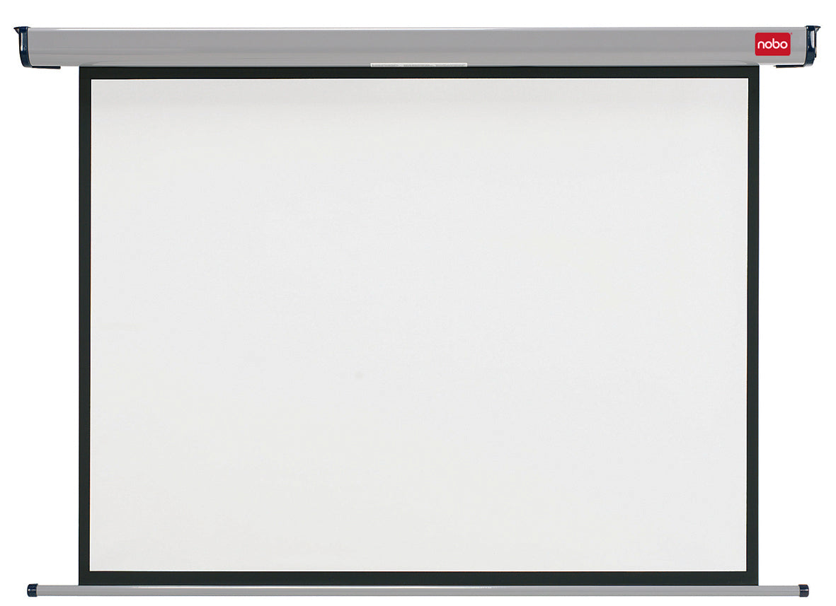 Nobo Motor-Leinwand – 4:3, 160 × 120 cm, mit Fernbedienung, weiss