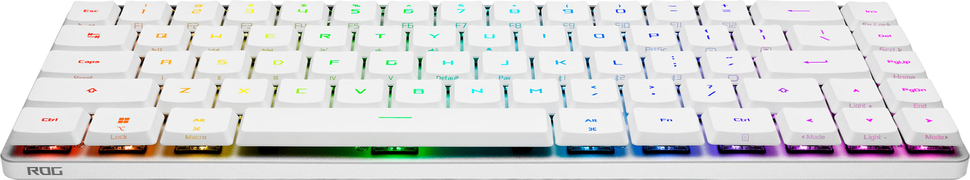 ASUS ROG Falchion RX – Gaming-Tastatur 65% – Mechanisch, RGB – Bluetooth & 2,4 GHz USB-A (Empfänger) – Weiss
