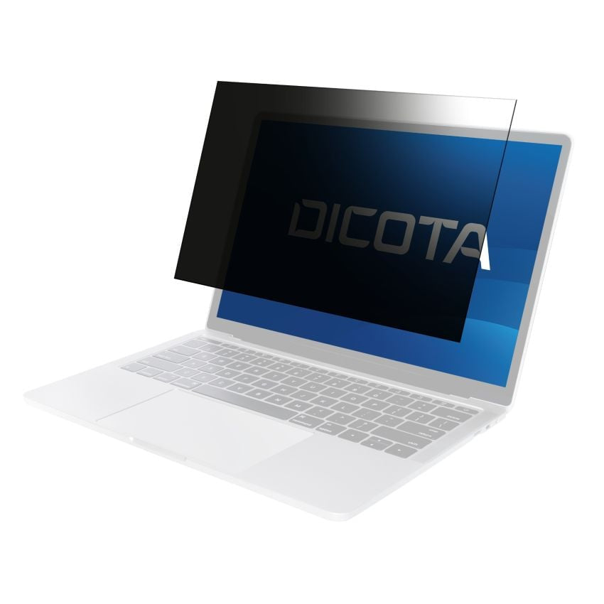 DICOTA Blickschutzfilter für Laptop 13,6", 16:10 – 287 × 179 mm, Blickschutz von allen 4 Seiten