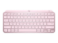 Logitech MX Keys Mini – Tastatur, kabellos, US-Layout (EN), beleuchtet, Rosa