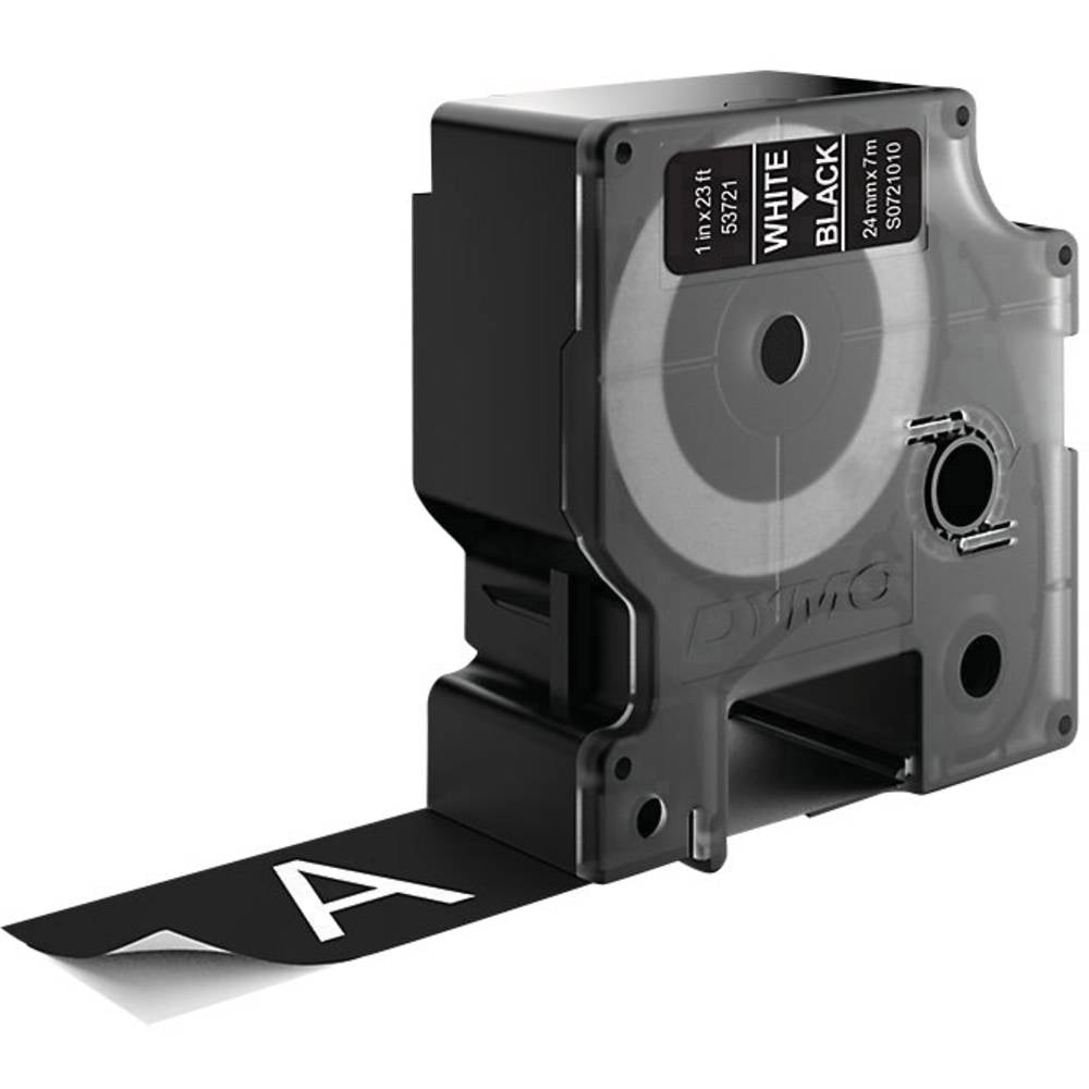 DYMO Textilband – 24 mm × 7 m, schwarz, weiss – D1-TAPE
