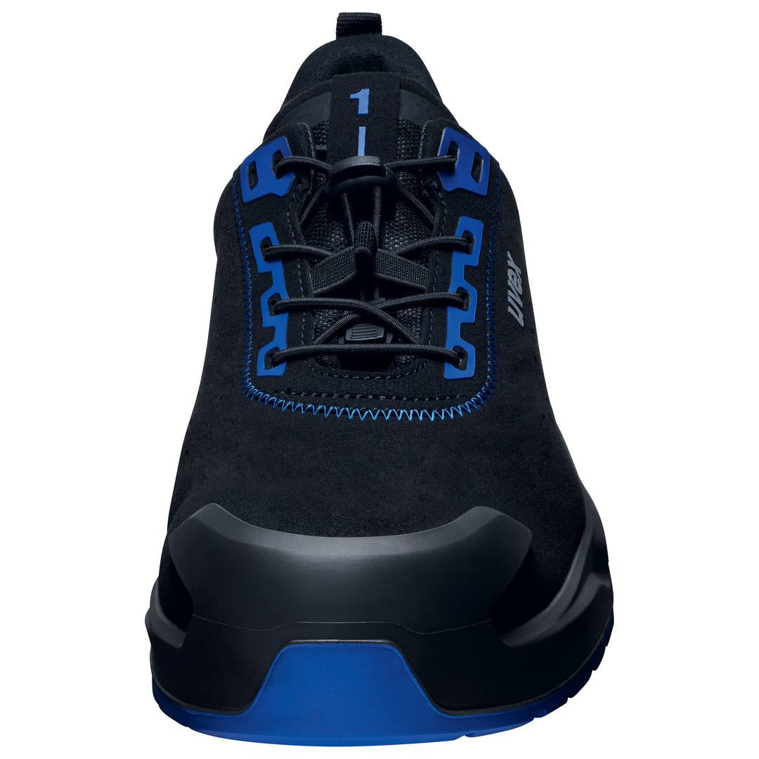 Uvex 1 x-craft Sicherheits-Halbschuh S2 – Schwarz/Blau – Grösse 52, Weite 11