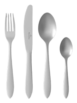 Villeroy & Boch Arthur Tafelbesteck – Edelstahl, Silber, spülmaschinenfest, 24 Stk.