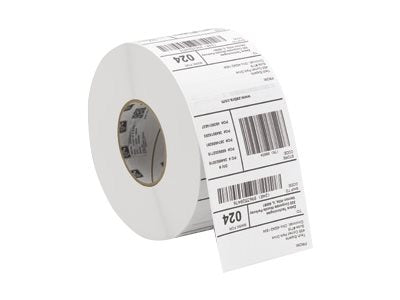 Zebra Etiketten (Rolle) 100 × 13 mm – Polyester, weiss – permanent haftend – Thermotransfer – für Zebra