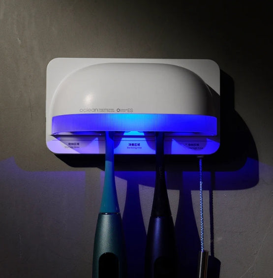 Oclean Zahnbürsten-Sterilisierer S1 – für elektrische Zahnbürstenköpfe – UVC-LED, Wandhalterung – Weiss