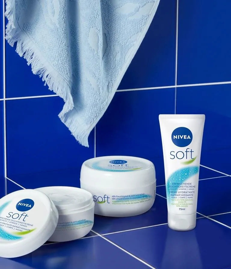NIVEA Soft Feuchtigkeitscreme – Tube – 75 ml