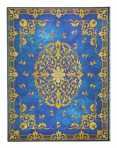 Paperblanks Notizbuch, 175 × 230 mm, liniert, Hardcover, 144 Seiten, 120 g/m² – dunkelblau, Sternenhimmel