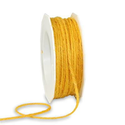Pattberg Geschenkband Jute Gelb – 2 mm × 25 m – 1 Stk.