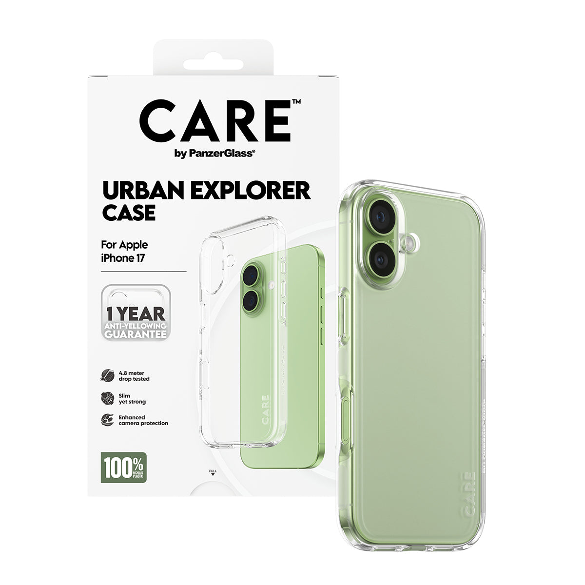 PanzerGlass Backcover Flagship Case – für Apple iPhone 17 – Urban Combat, transparent