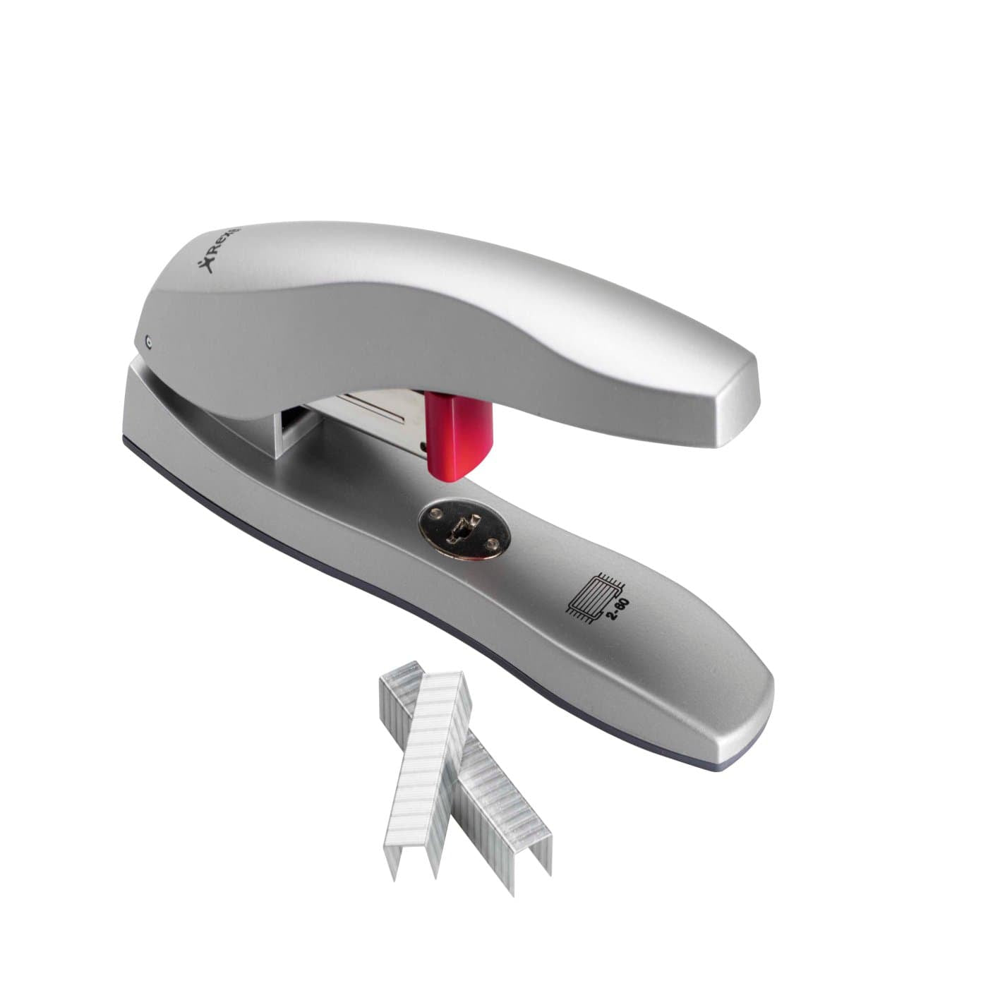 Rexel Odyssey – Blockhefter, 60 Blatt, Oberlademechanik, Einlegetiefe 65 mm, Silber