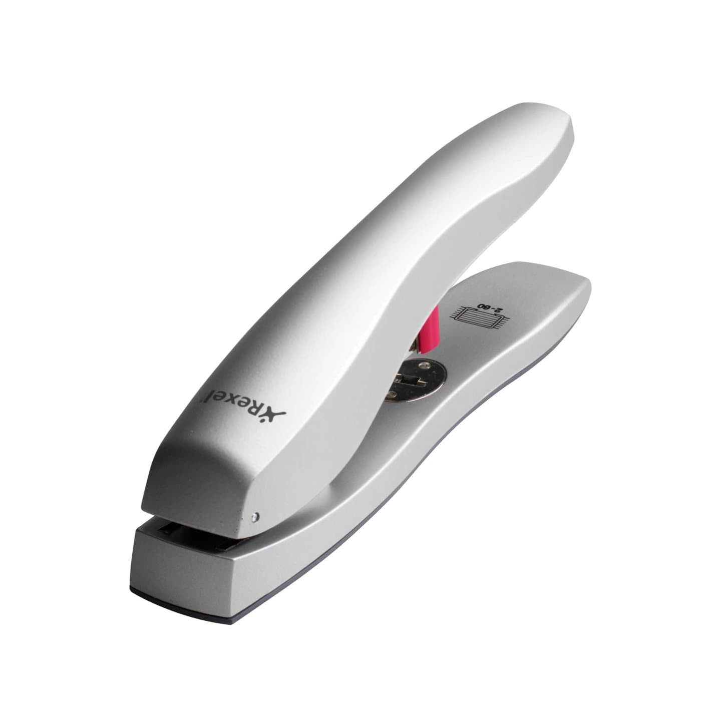 Rexel Odyssey – Blockhefter, 60 Blatt, Oberlademechanik, Einlegetiefe 65 mm, Silber