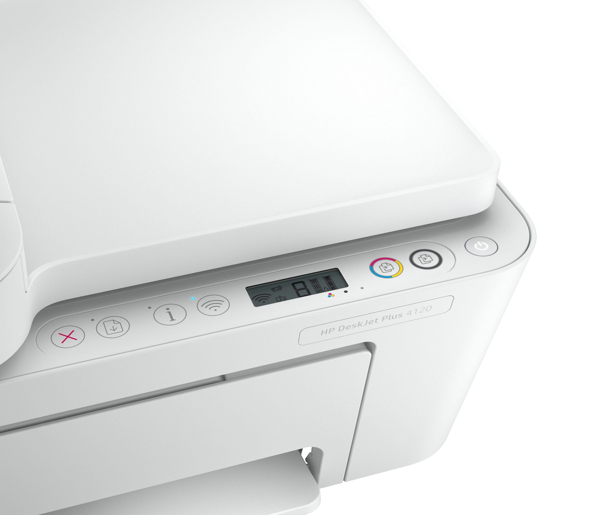 HP DeskJet Plus 4120 – Farbtintenstrahl-Multifunktionsdrucker, A4, 4-in-1, Duplex, ADF, WLAN