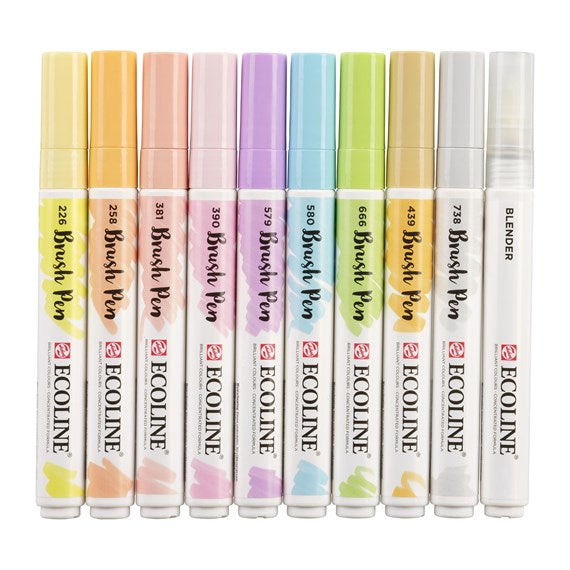 Talens Filzstifte Pastel, 10 Farben