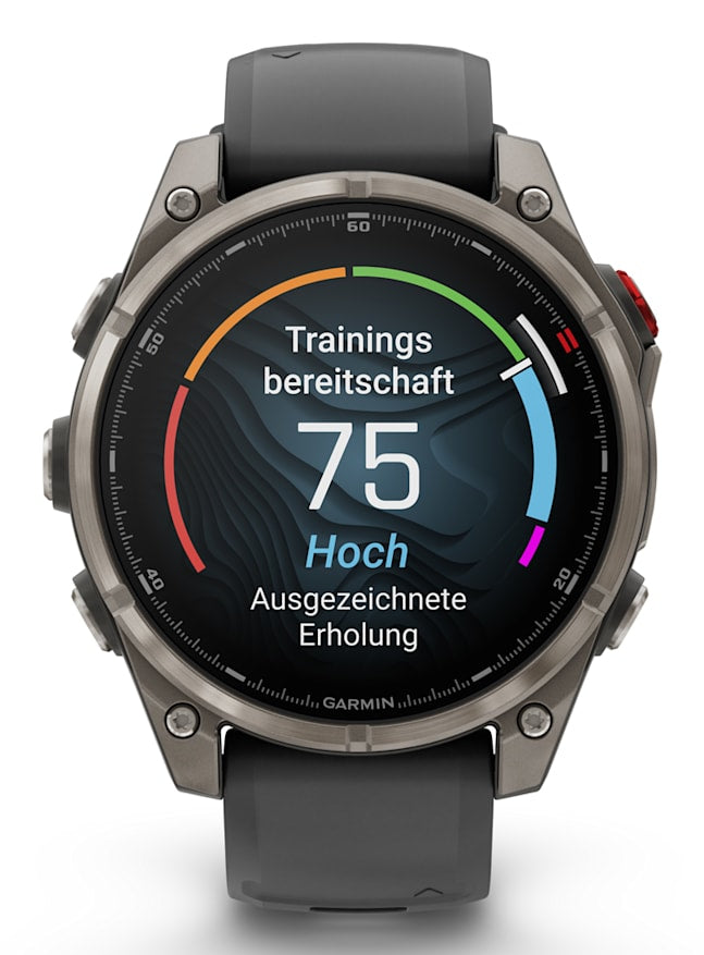 Garmin fenix 8 Pro LTE – GPS-Smartwatch – 47 mm, 1,4", LTE, AMOLED, Saphirglas, 100 m, Graphit, Sportarmband