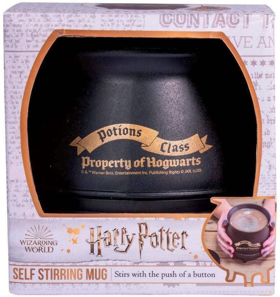 Thumbs Up Harry Potter Kaffeetasse – 350 ml, Kunststoff, Schwarz, mit Deckel