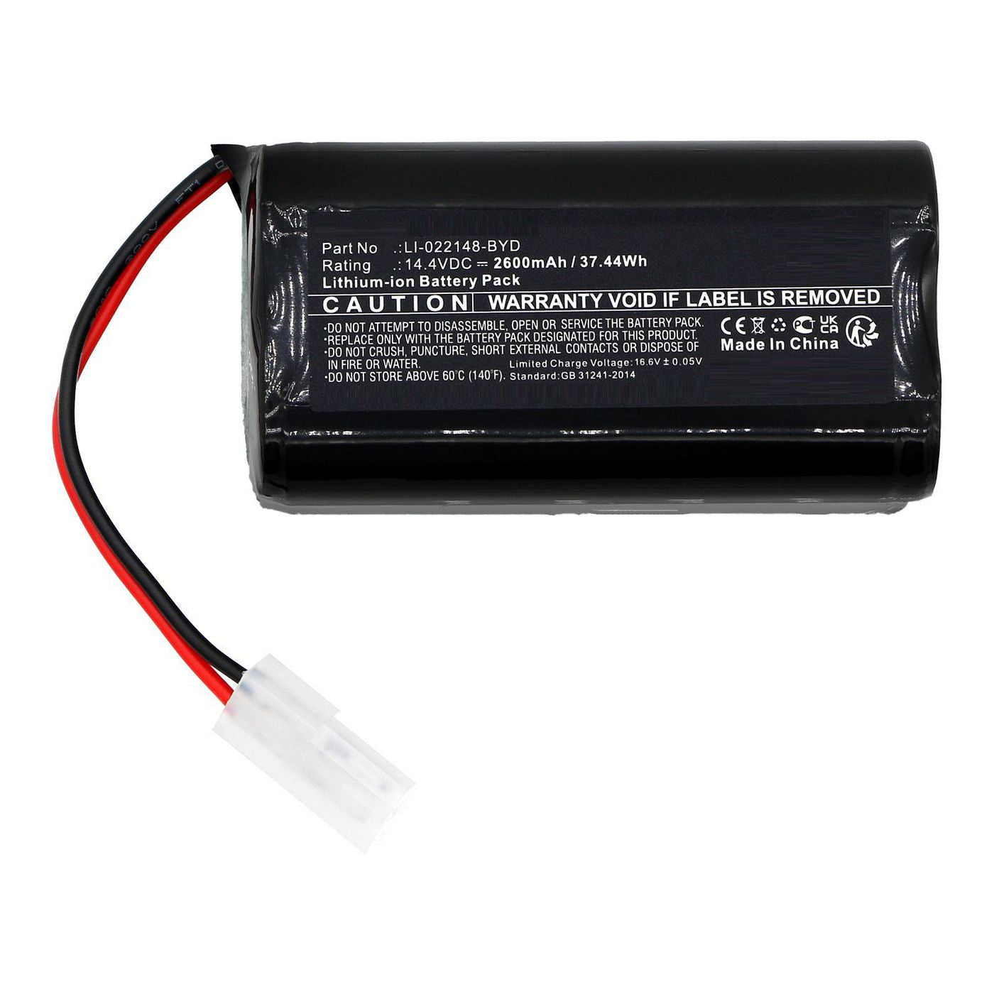 CoreParts Akku MBXVAC-BA0605 – 37,44 Wh, 14,4 V, 2600 mAh, 1 Stück – für Sencor SRV 6110BK/Roomy 2.0 und andere
