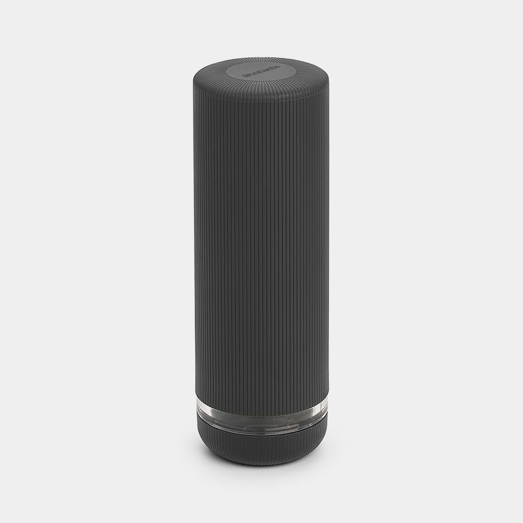 Brabantia Sink Style Seifenspender – Tisch, Silikon, Dunkelgrau, 200 ml