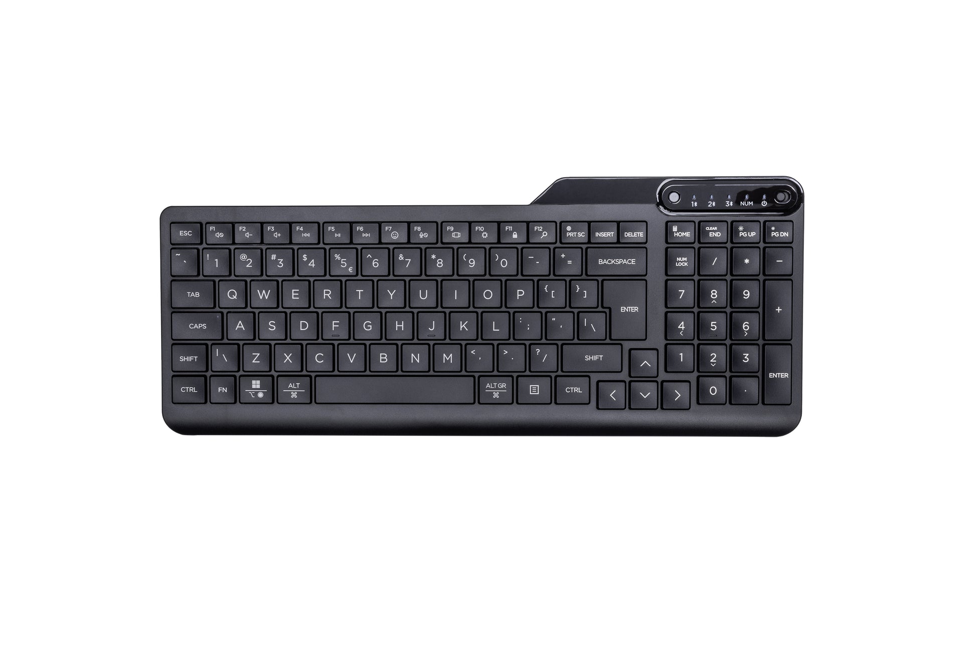 HP 460 Multi-Device – Tastatur – Mechanisch – Bluetooth 5.3 – Auslaufsicher – Schwarz