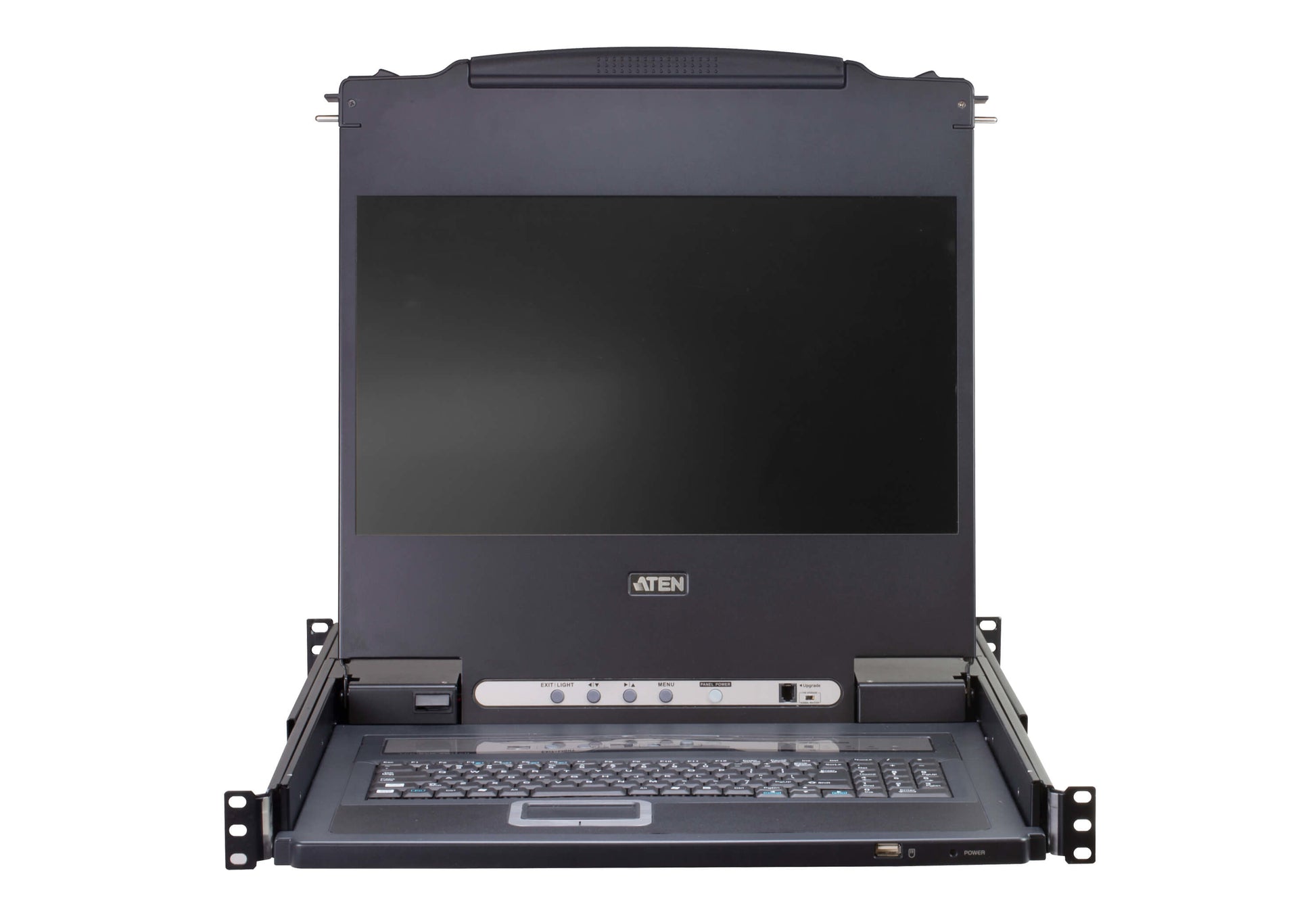 ATEN KVM-Switch, 8 Port, 17" LCD, Schweizer/DE-Tastatur