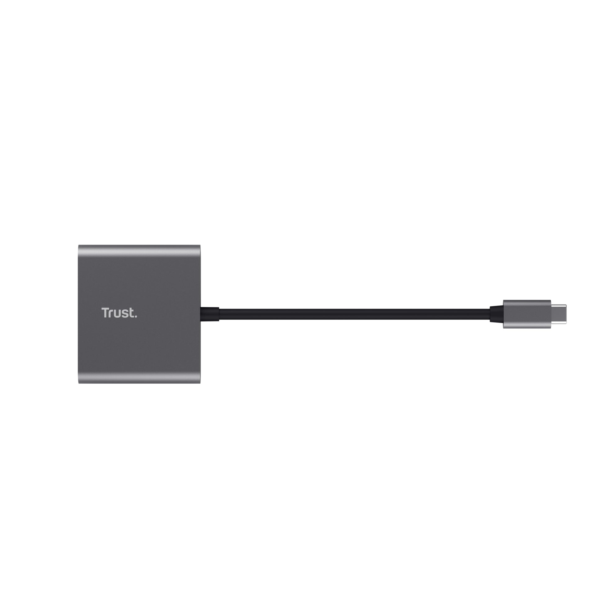 Trust Dalyx Multiport-Adapter – USB-C, 1× HDMI, 1× USB-A, 100 W PD, für Windows/Mac/Android