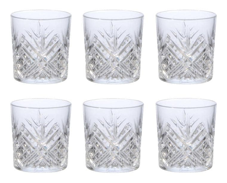 Arcoroc Trinkglas Broadway – 6er Set, 300 ml, Ø 8,5 cm, Kristallglas, Transparent, spülmaschinenfest