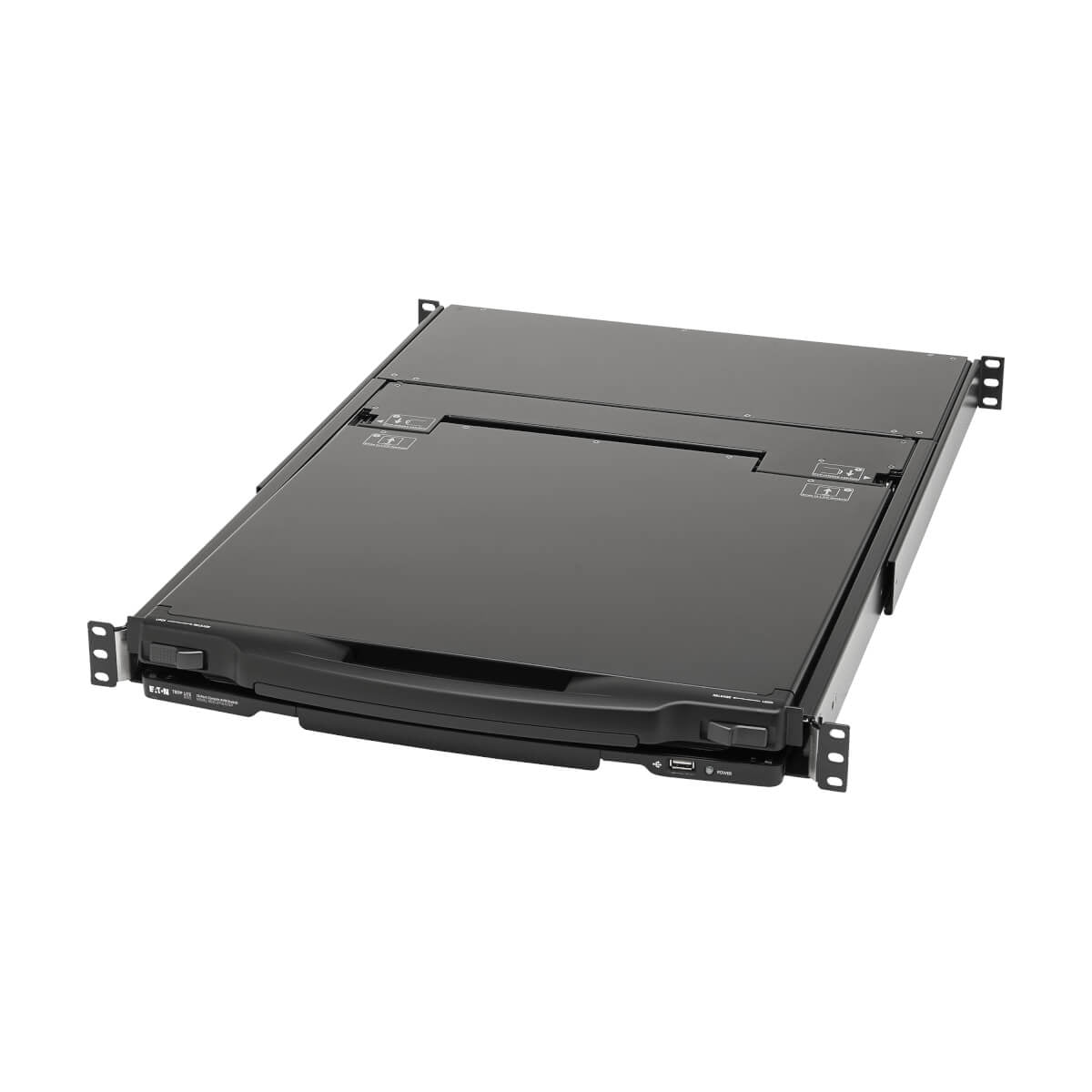Tripp Lite B030-DP16-17DIP – 17" Rack-LCD-Konsole – 16-Port DisplayPort KVM, 1920 × 1080, USB 2.0-Hub, 1U