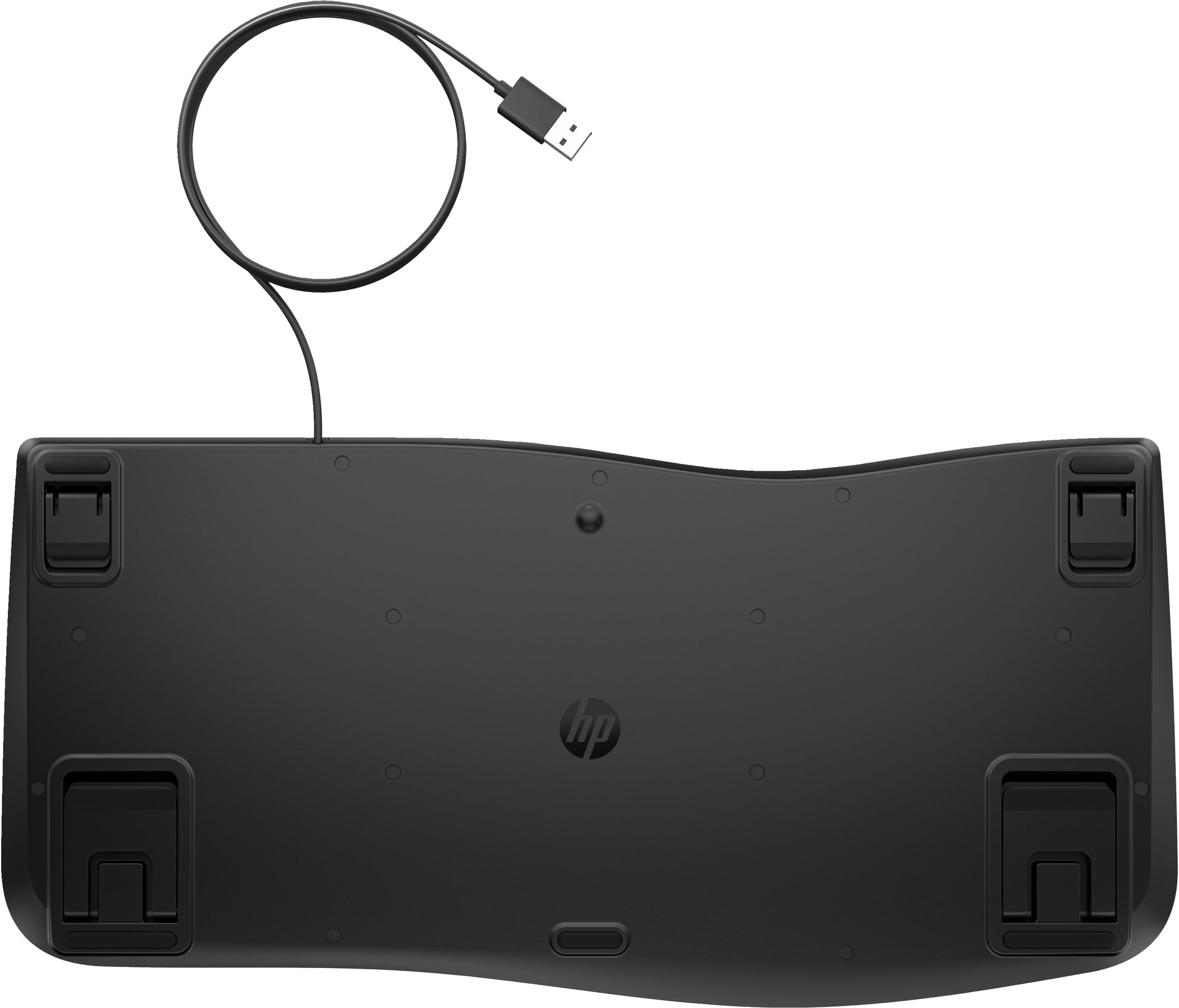 HP 485 Comfort – Tastatur – Membran, kabelgebunden, USB-A – mit Handballenauflage – Schwarz