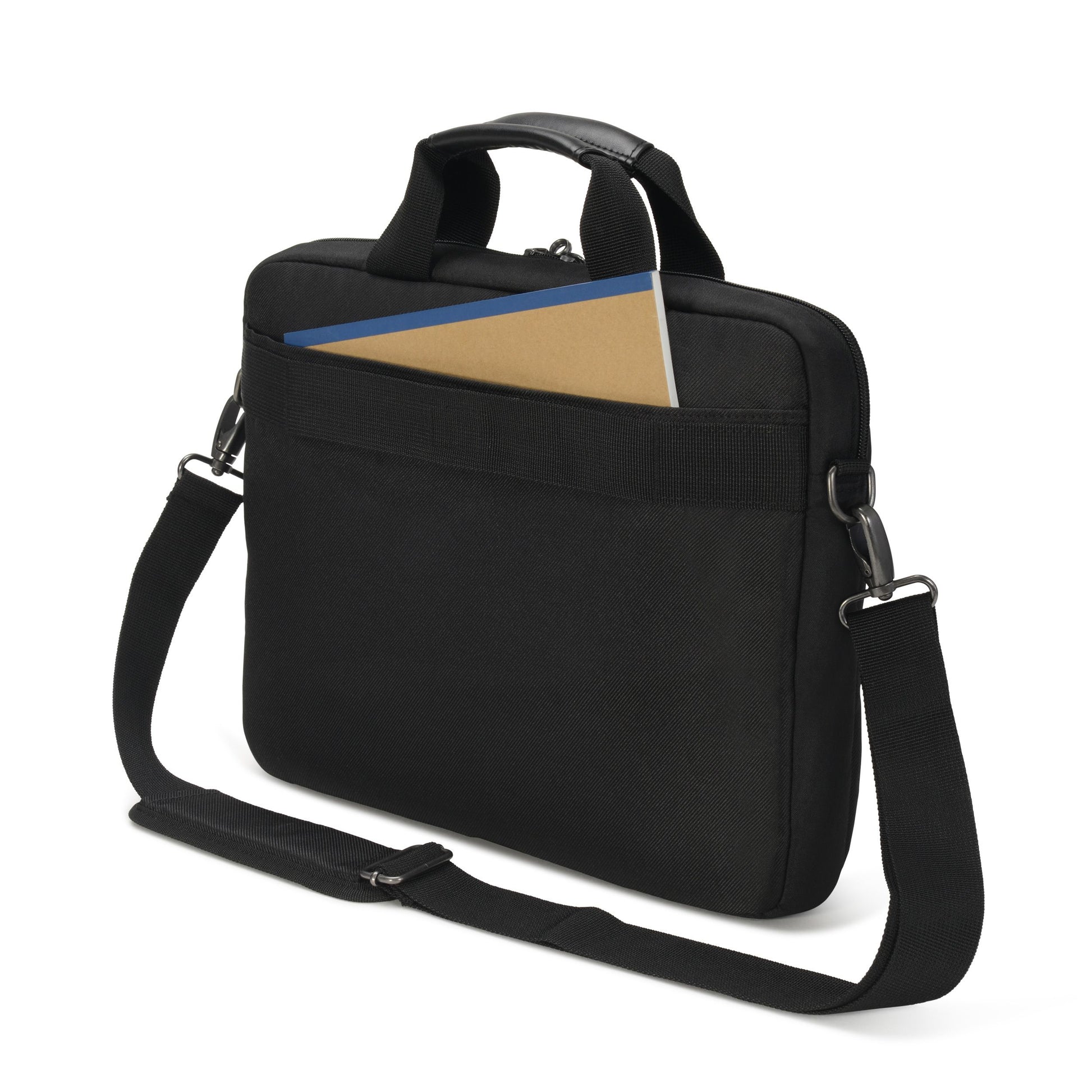 DICOTA Eco Slim Case SELECT Notebook-Tasche bis 14,1" – 300D recyceltes PET, wasserfest – Schwarz