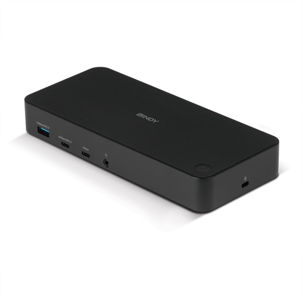 Lindy DST-Pro Dockingstation – USB-C, 2× DP, 3× HDMI, 3,5 mm Audio