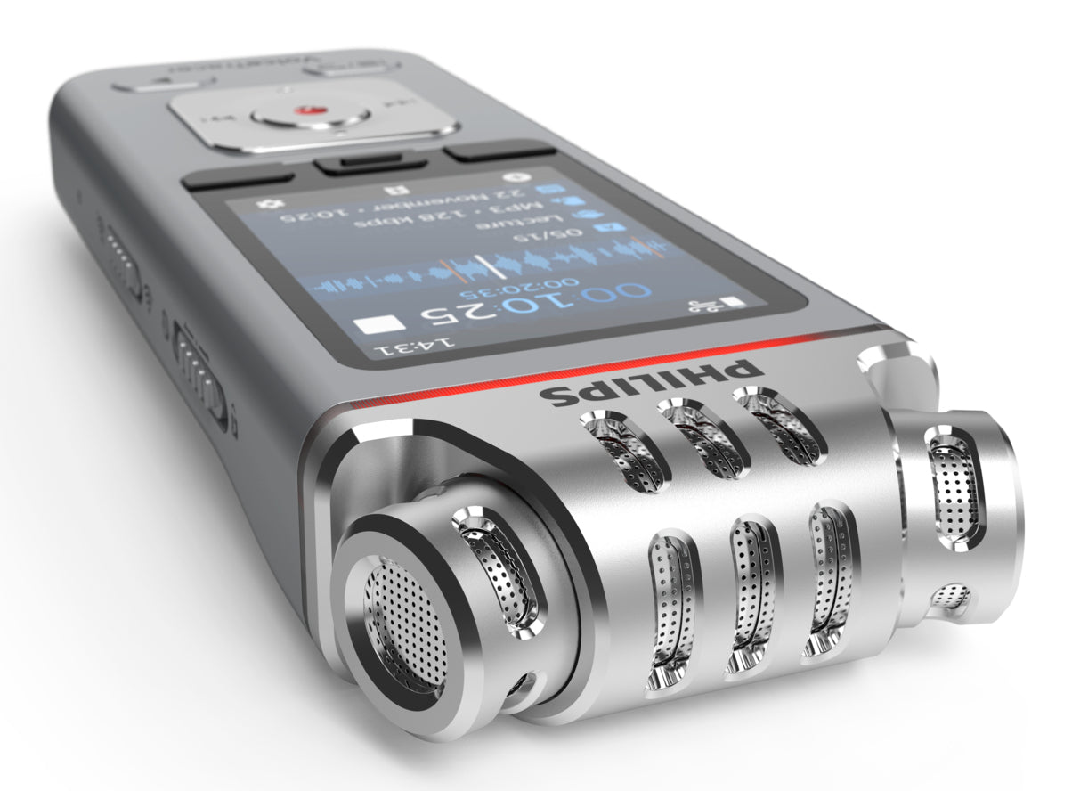 Philips VoiceTracer DVT4115 – Digitales Diktiergerät – 8 GB, 36 h – Silber