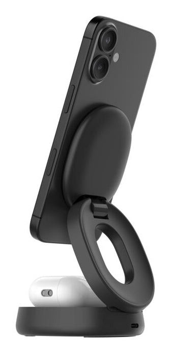 Belkin BOOSTCHARGE Ladestation – 15 W, Qi2, magnetisch, verstellbar, 2-in-1