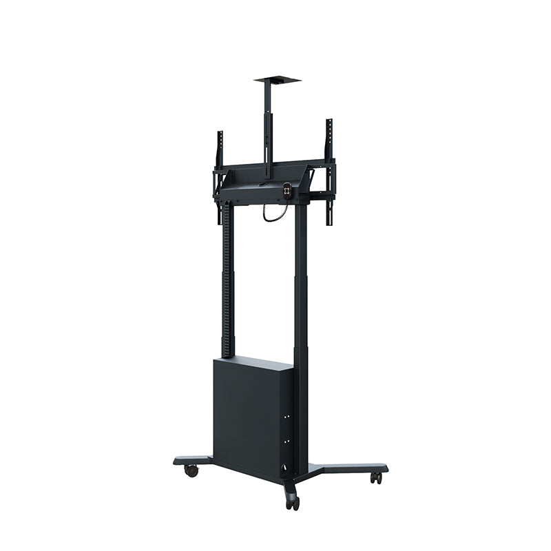 Hagor TV-Wagen – 55–86" – VESA 200×200–900×600 – bis 120 kg, Motorisiert, mit Rollen – Schwarz