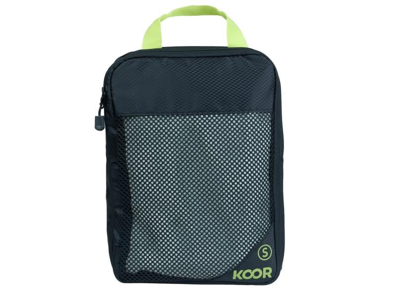 KOOR Packhilfen-Set Goora Small – mit Reissverschluss, mit Tragegriff – 5 l, 30 × 9 × 20 cm – grün – 2-teilig