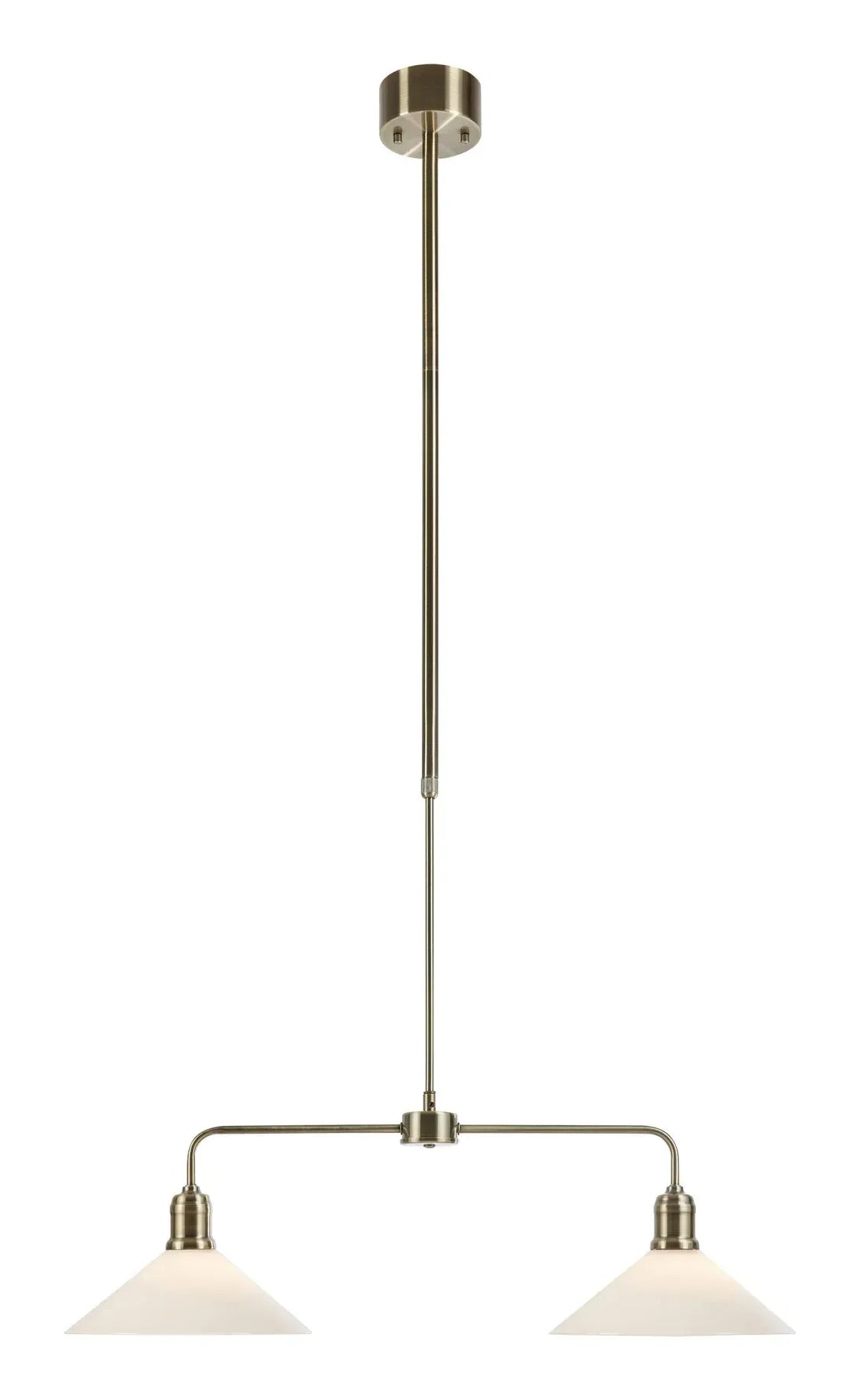 Markslöjd Pendelleuchte VELA – 25,0 × 75,0 × 148,0 cm, 60 W, nicht dimmbar, weiss/antik messing