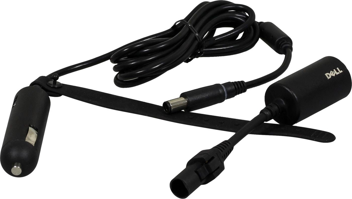 DELL Auto-Netzteil 90 W – DC1-zu-DC2, 2 m Kabel – für Alienware M14x R2, Inspiron 11z und andere – Schwarz