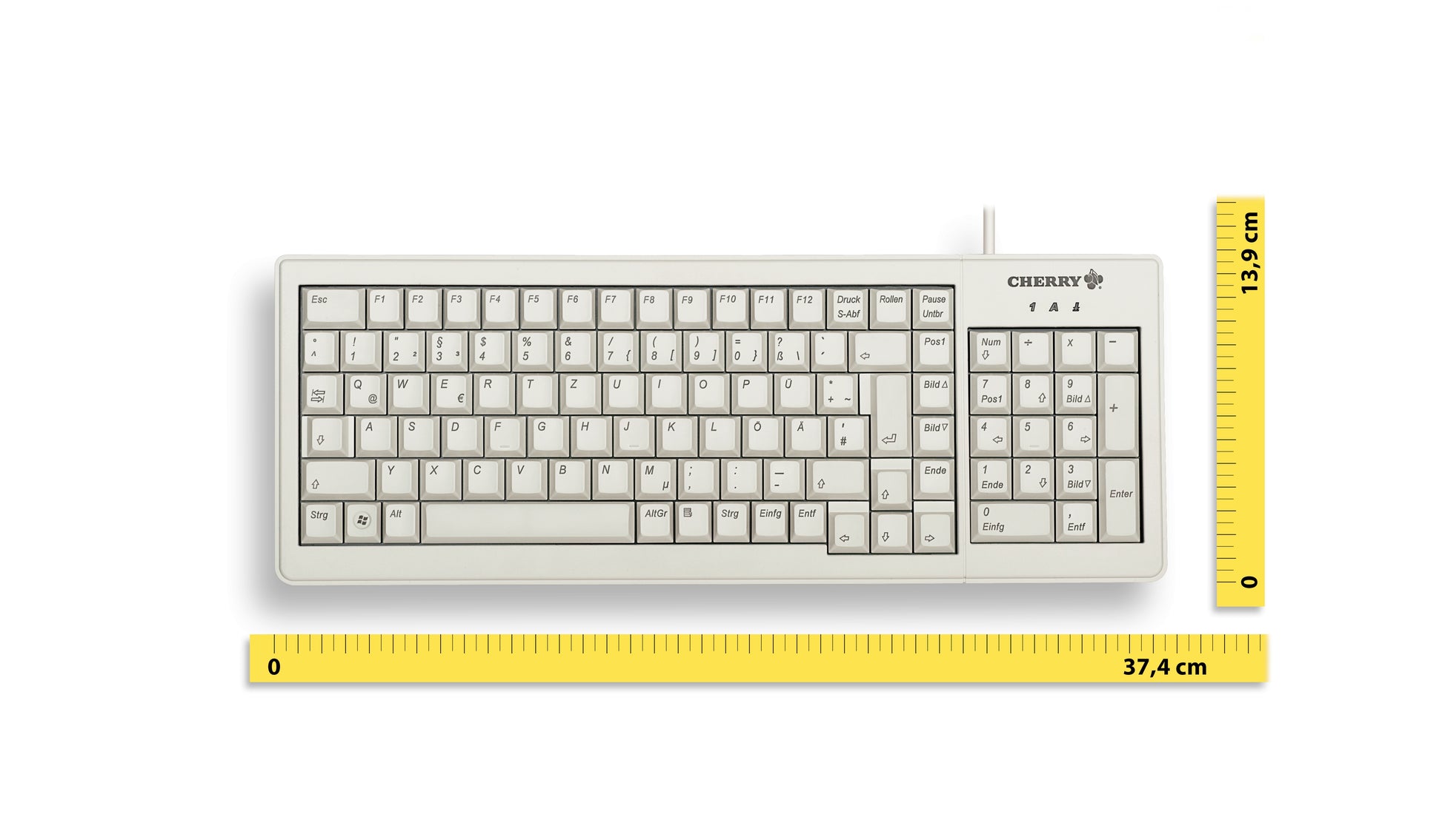 CHERRY XS G84-5200 – Tastatur, kabelgebunden (USB, PS/2), FR-Layout (FR) – für Windows
