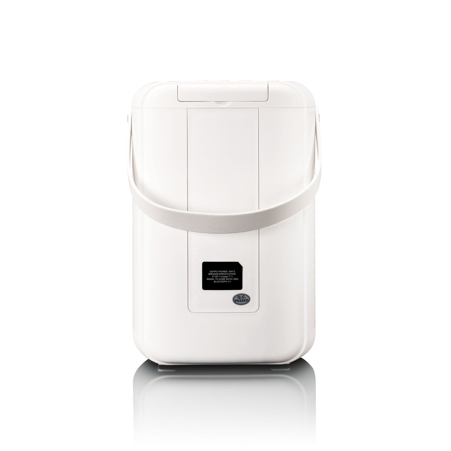 Lenco BTC-060WH – Bluetooth-Lautsprecher – 20 W, 12 h Akku, mit drahtlosem Mikrofon, Weiss