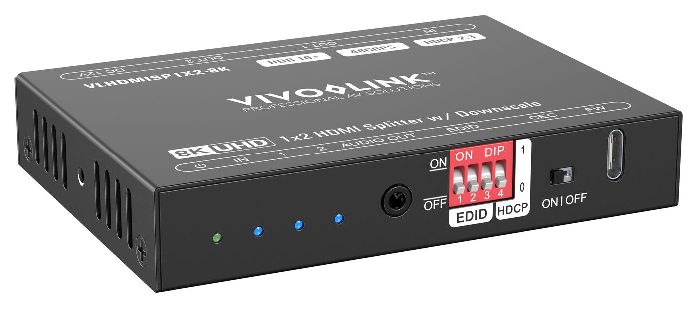 Vivolink VLHDMISP1X2-8K – HDMI Splitter, 1×2, 8K@60 Hz