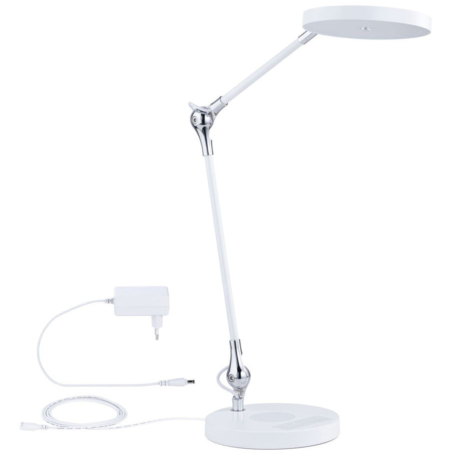 Paulmann Numis Tischleuchte – 44 cm, 1100 lm, 11 W, 2700–6500 K, dimmbar, weiss, QI, Touch