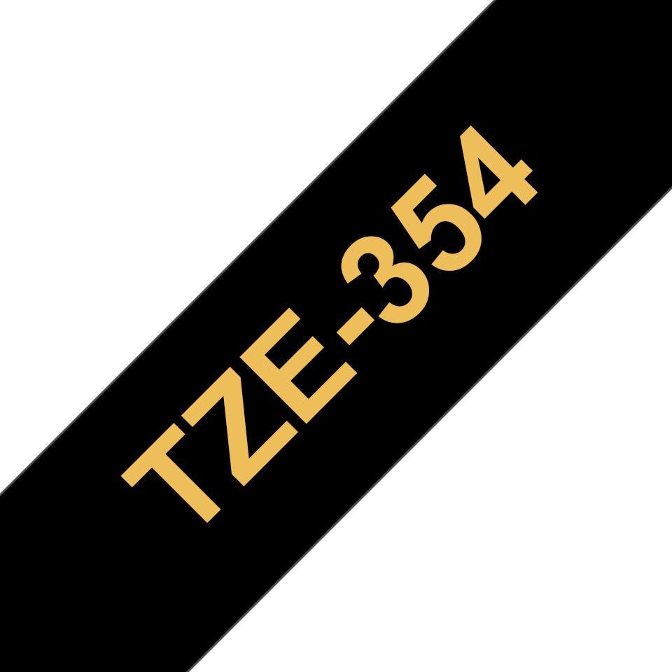 Brother Schriftband – 24 mm × 8 m, schwarz, gold